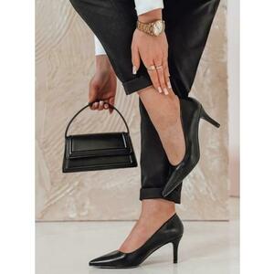 Női fekete közepes sarkú cipő FEMILONE kép