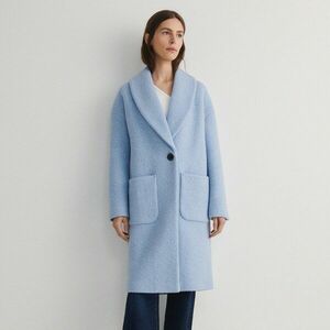 Reserved - Gyapjúszálas kabát - Kék kép