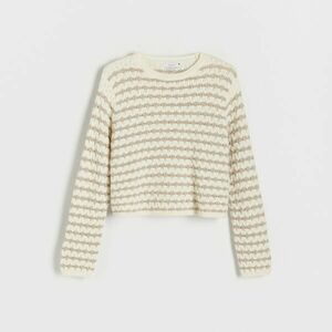 Reserved - Pulóver fémes szállal - Bézs kép