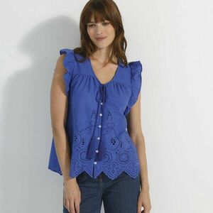 Madeira V-nyakú, ujjatlan blúz kép