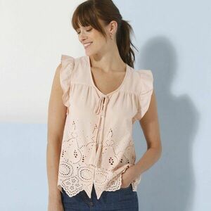 Madeira V-nyakú, ujjatlan blúz kép