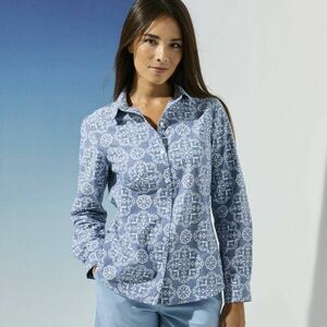 Nyomtatott chambray ing kép