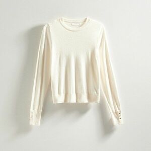 Reserved - Viszkóz pulóver - Krém kép