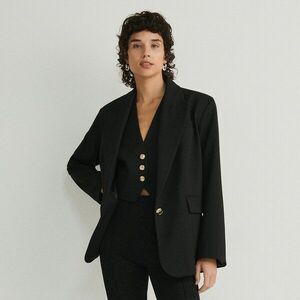 Reserved - Viszkózkeverék blézer - Fekete kép