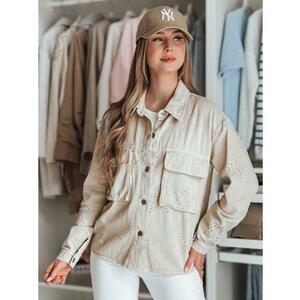 STRASHINE női átmeneti kabát csillagokkal, cappuccino, L méret kép