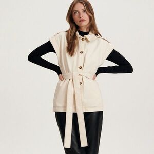 Reserved - Mellény megkötővel - Bézs kép