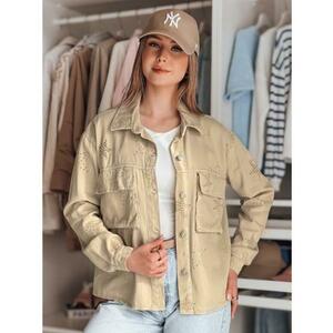 STRASHINE női átmeneti kabát csillagokkal, egy méret, barna kép