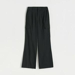 Reserved - Nadrág cargo zsebekkel - Fekete kép