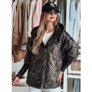 Női átmeneti steppelt kabát oversize PUFFILOF fekete kép