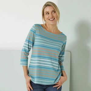 Csíkos póló 3/4 ujjal kép