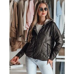 Női steppelt kabát kapucnival NIVESSO fekete kép