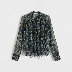 Reserved - Átlátszó ing fodrokkal - Többszínű kép