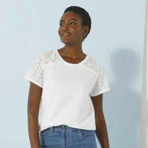 Póló kerek nyakkivágással, rövid ujjakkal és madeiraval kép