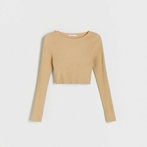 Reserved - Pulóver fémes szállal - Arany kép