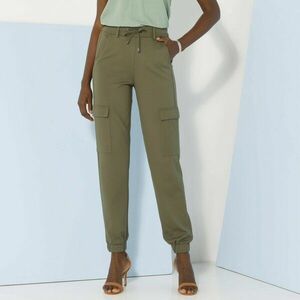 Cargo nadrág milánói kötött anyagból kép