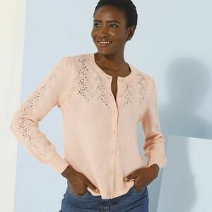 Pulóver kerek nyakú és áttört pulóver kép