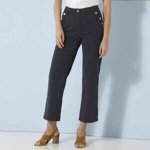 Egyenes 7/8-as twill nadrág kép