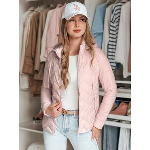 Női átmeneti kabát, steppelt ZIPZAB világos rózsaszín kép