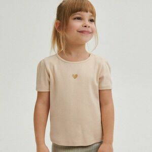 Reserved - Pamutban gazdag póló hímzéssel - Krém kép