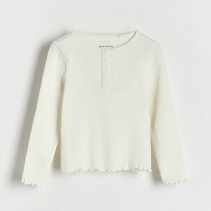 Reserved - Kapcsos kivágású felső - Krém kép