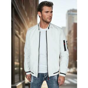 Férfi átmeneti bomberdzseki, fehér kép