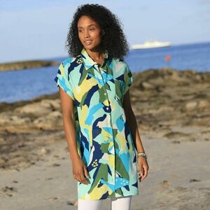 Beach crepon ing ruha nyomtatással kép