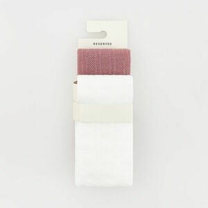 Reserved - 2 pár pamutban gazdag harisnya - Krém kép