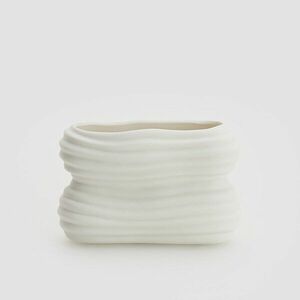 Reserved - Organikus formájú váza - Fehér kép