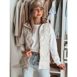 Női steppelt mellény VESOLITA világosszürke kép