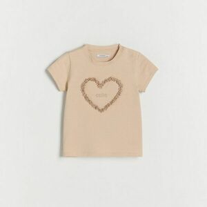 Reserved - Pamutban gazdag póló hímzéssel - Krém kép