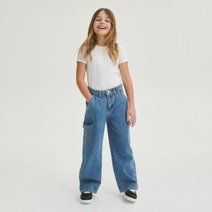 Reserved - Wide leg farmer zsebekkel - Kék kép