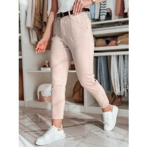 TAIRONIK női slim fit nadrág övvel, rózsaszín kép