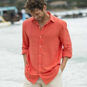 Stretch pamut-vászon ing hosszú ujjakkal kép