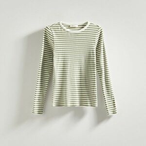 Reserved - Hosszú ujjú pamutpóló - Khaki kép