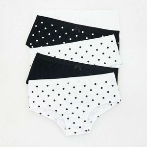 Reserved - 5 pamutban gazdag bugyi - Fehér kép