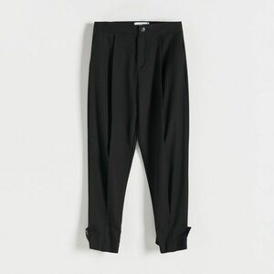 Reserved - Nadrág hajtókákkal - Fekete kép