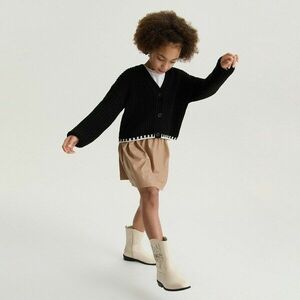 Reserved - Bokacsizma hímzéssel - Krém kép