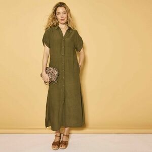 Krépről készült ing midi ruha kép