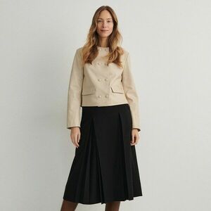 Reserved - Midi szoknya övvel - Fekete kép