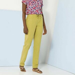 Egyenes, szellős nadrág, pamutból és vászonból készült kép