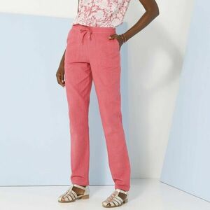 Egyenes, szellős nadrág, pamutból és vászonból készült kép