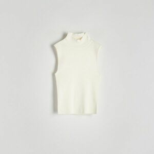 Reserved - Blúz állógallérral - Krém kép