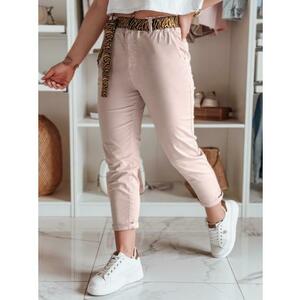 Női nadrág, övvel MADELINA rózsaszín kép