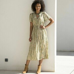 Crepon midi ruha nyomtatással kép