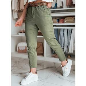 Női nadrág, övvel MADELINA khaki kép