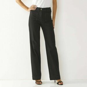 Széles, magas derekú farmer, ha 160 cm alatt vagy, belső szárhossz 73 cm kép