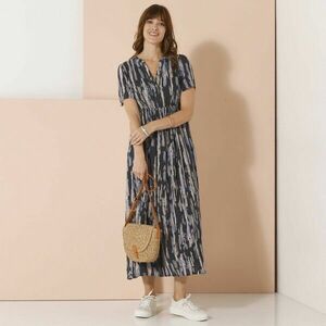 Crepon midi ruha nyomtatással kép