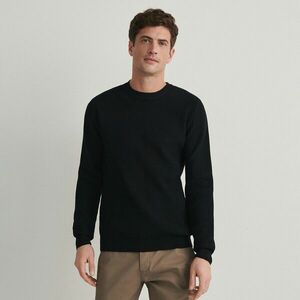 Reserved - Bordázott kötésű pulóver - Fekete kép