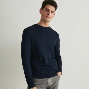 Reserved - Viszkózban gazdag pulóver - Tengerészkék kép