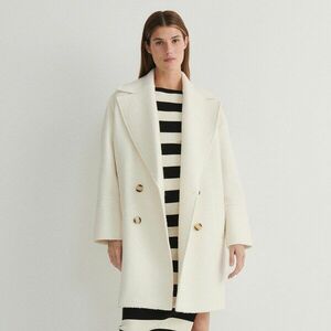 Reserved - Kétsoros kabát - Krém kép